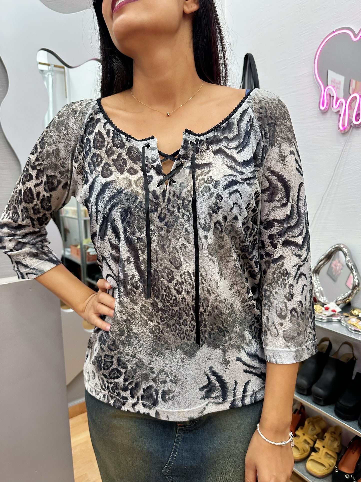 Animal printed blouse