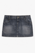 Mini denim skirt
