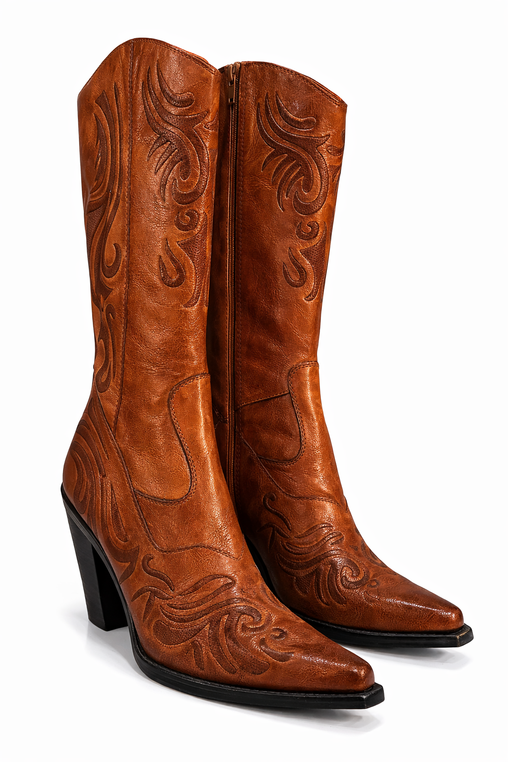 Deadstock real leather boots