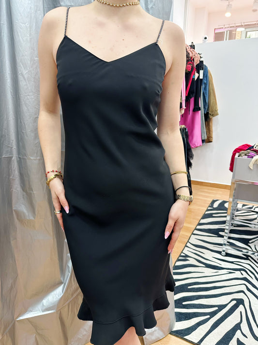 90s strappy dress with rhinestones