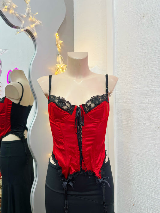 Satin vintage corset