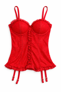 Red lace corset
