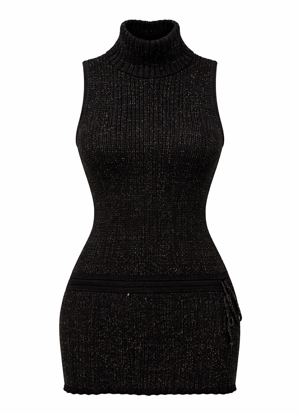 Knitted sparkly mini dress