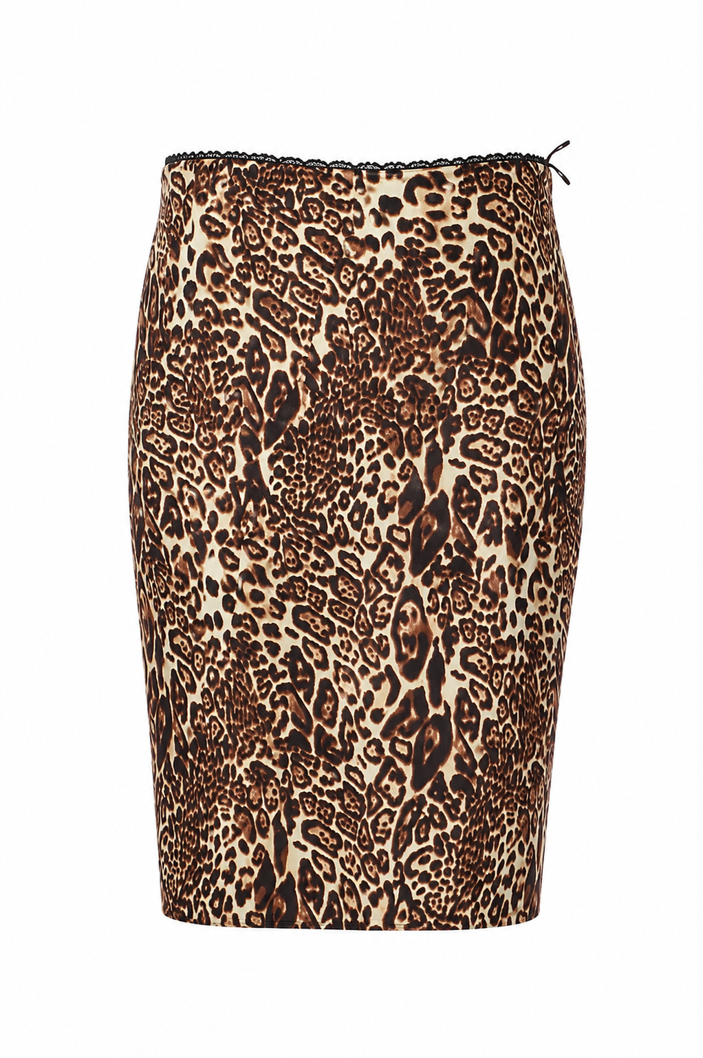 Elastic leopard skirt