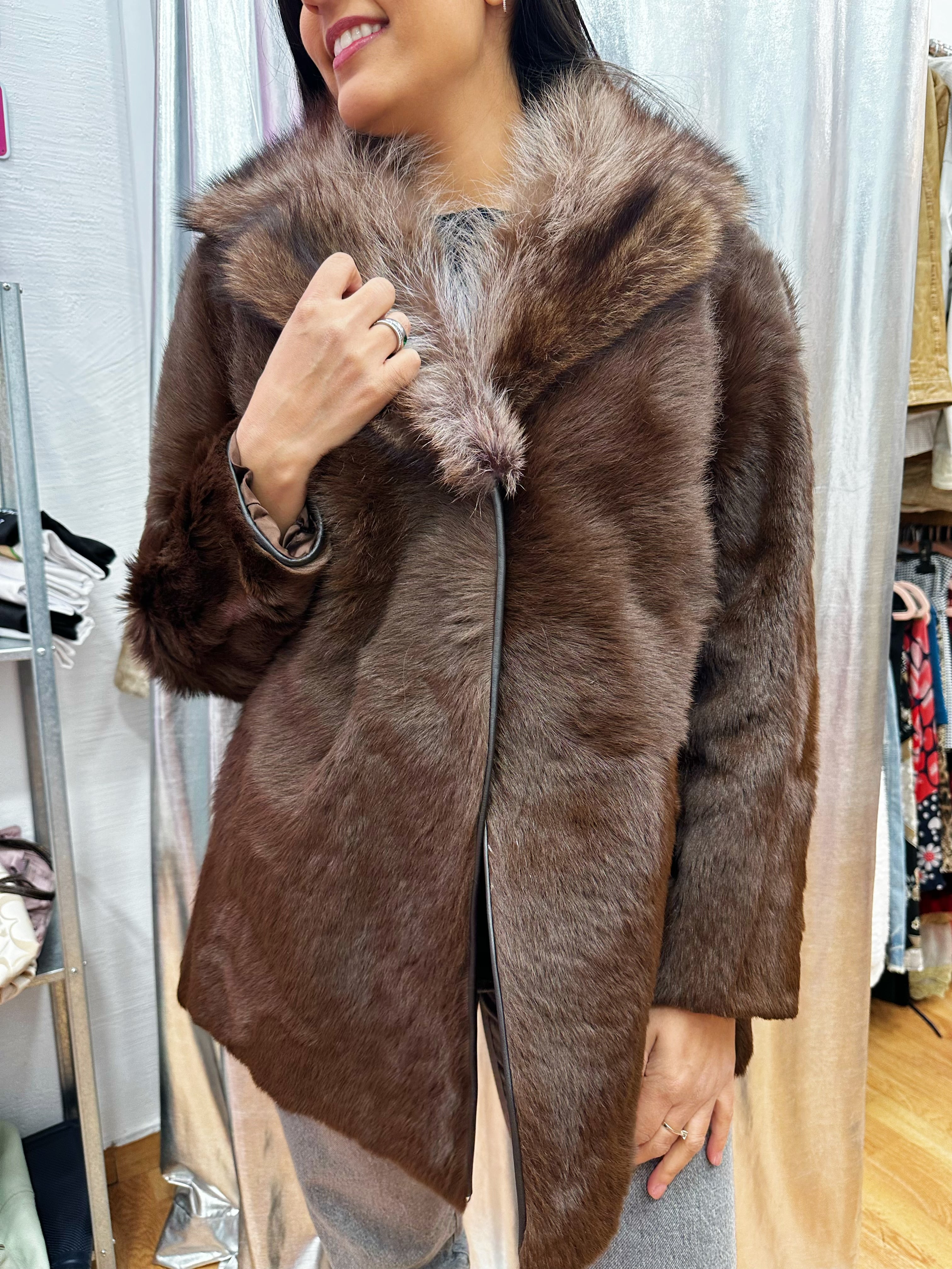 Vintage real fur coat