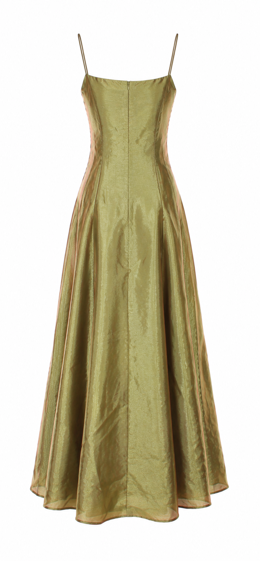 Metallic taffeta dress