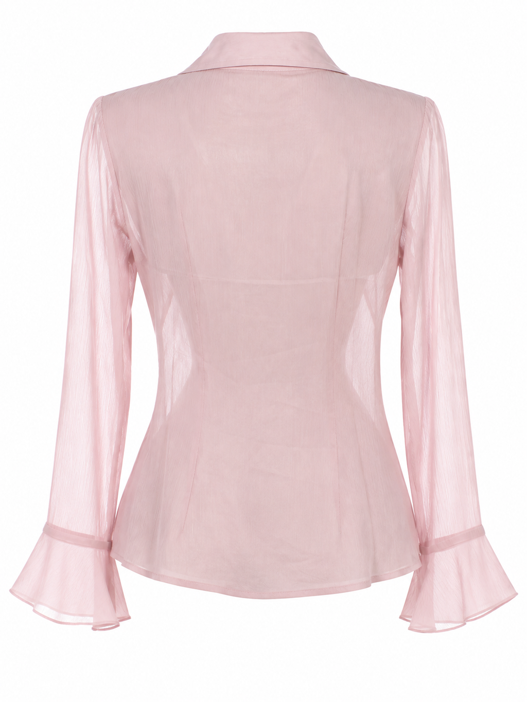 Ruffle dusty pink shirt