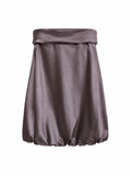 Deadstock satin mini balloon dress