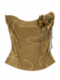 Deadstock “Personal” embellished corset