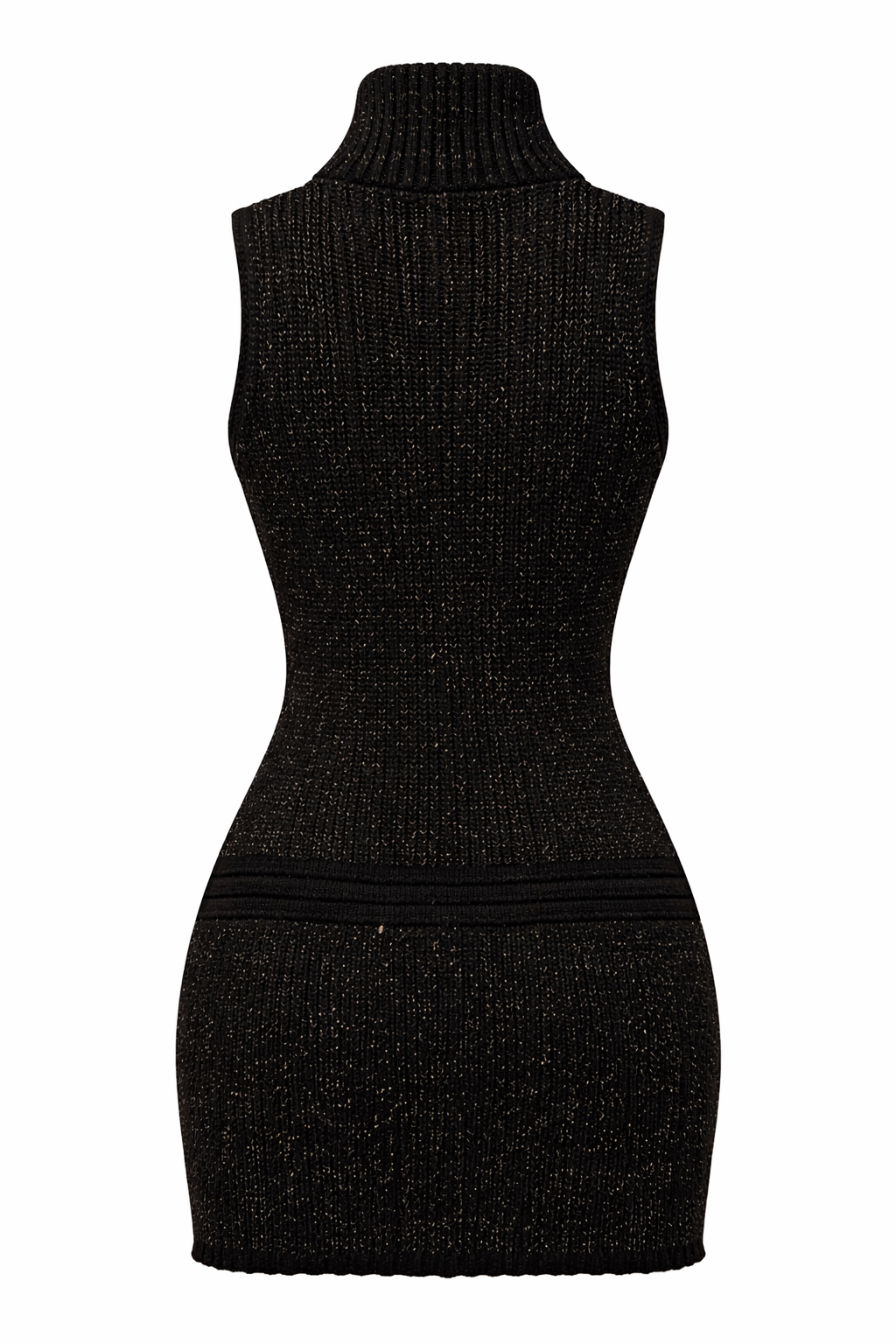 Knitted sparkly mini dress