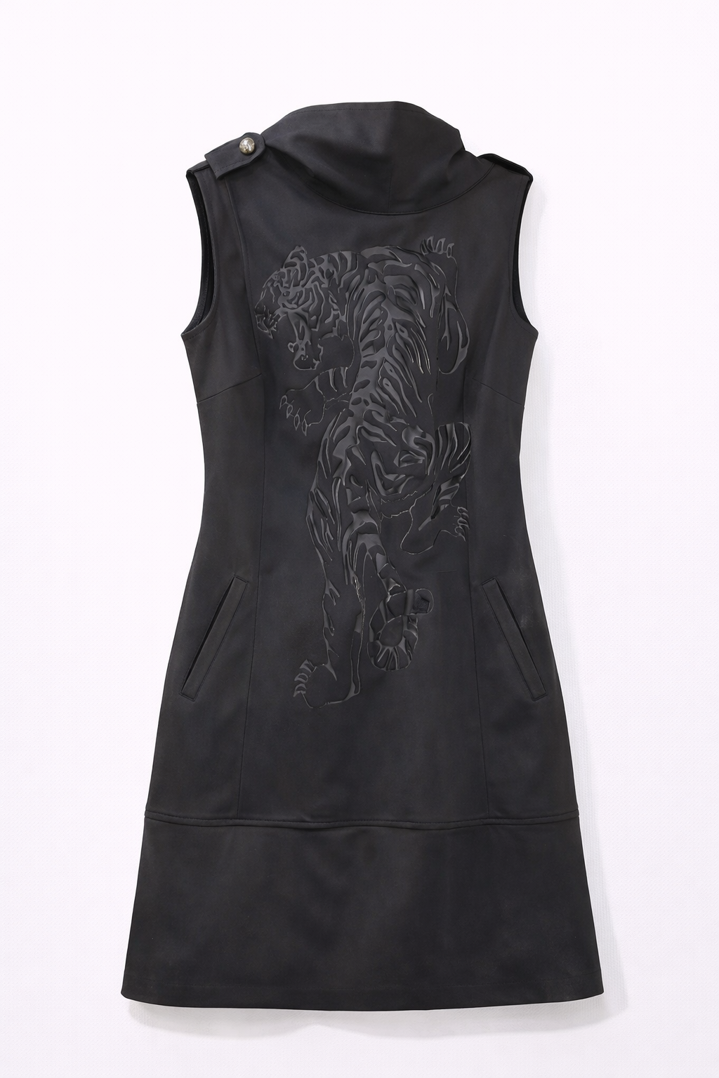 00s dress with tiger print