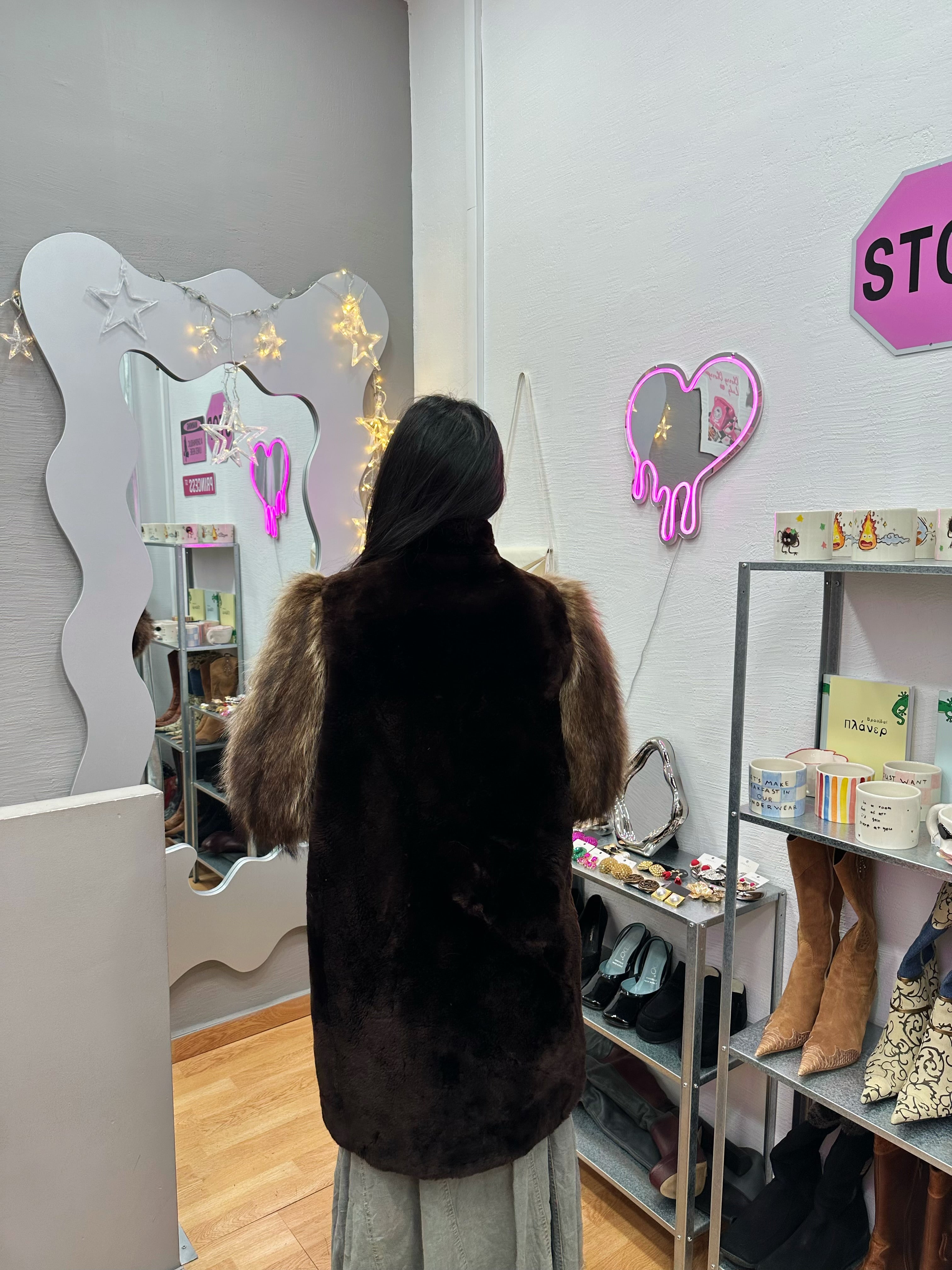 Real fur jacket