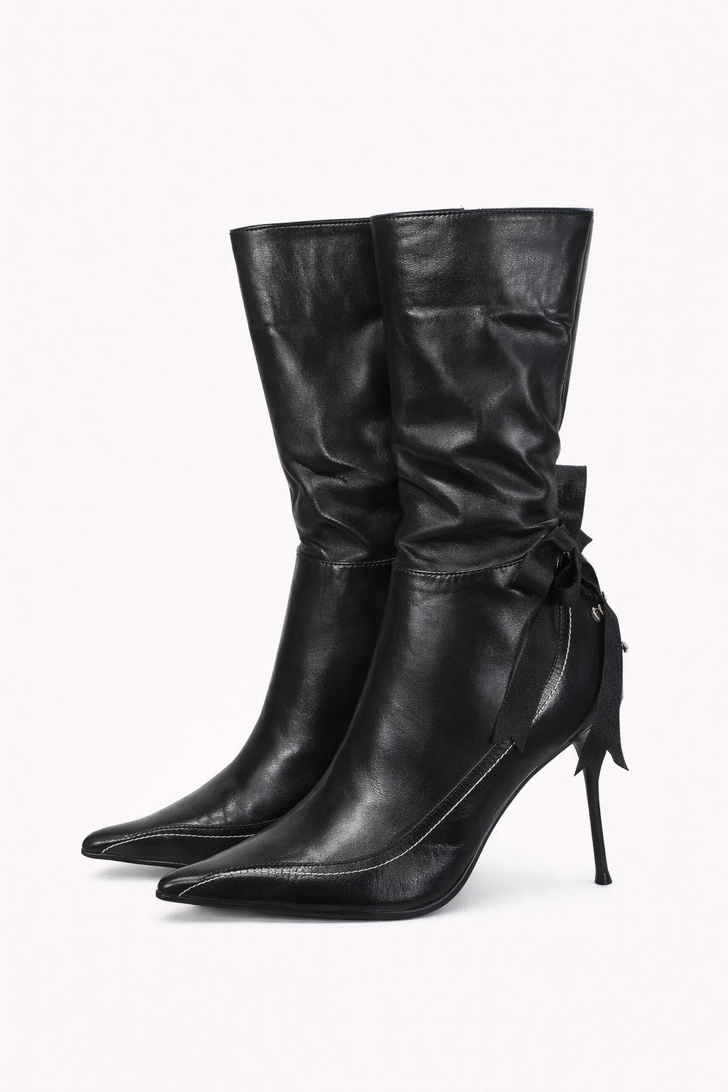 Deadstock leather booties