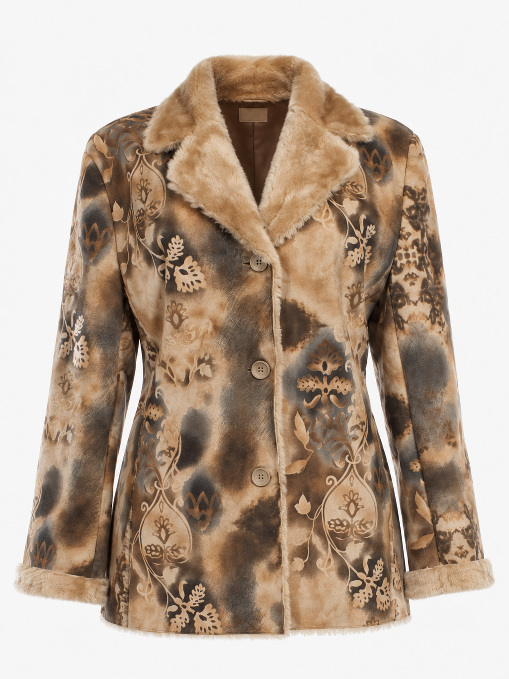 Vintage multi patterned winter jacket