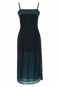 90s overlayered dress with small embellishments