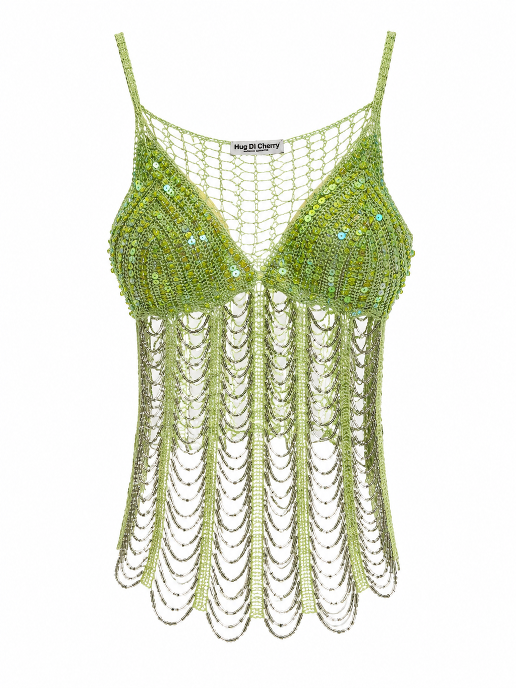 Crochet beaded summer top