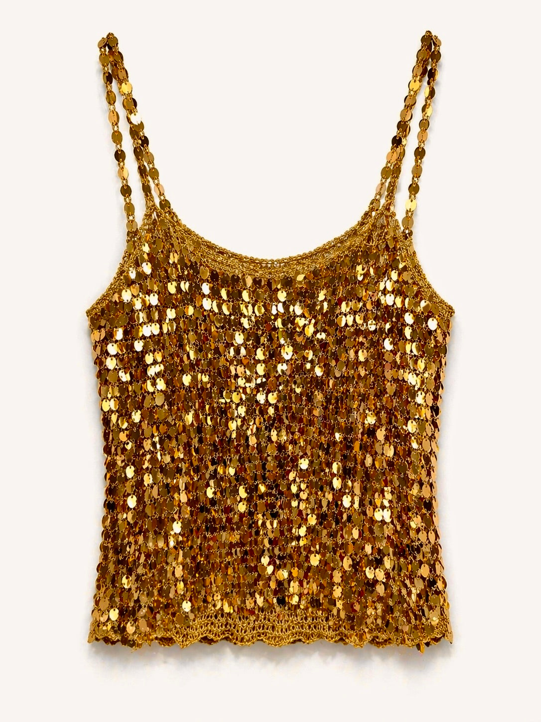 Sequin crochet top