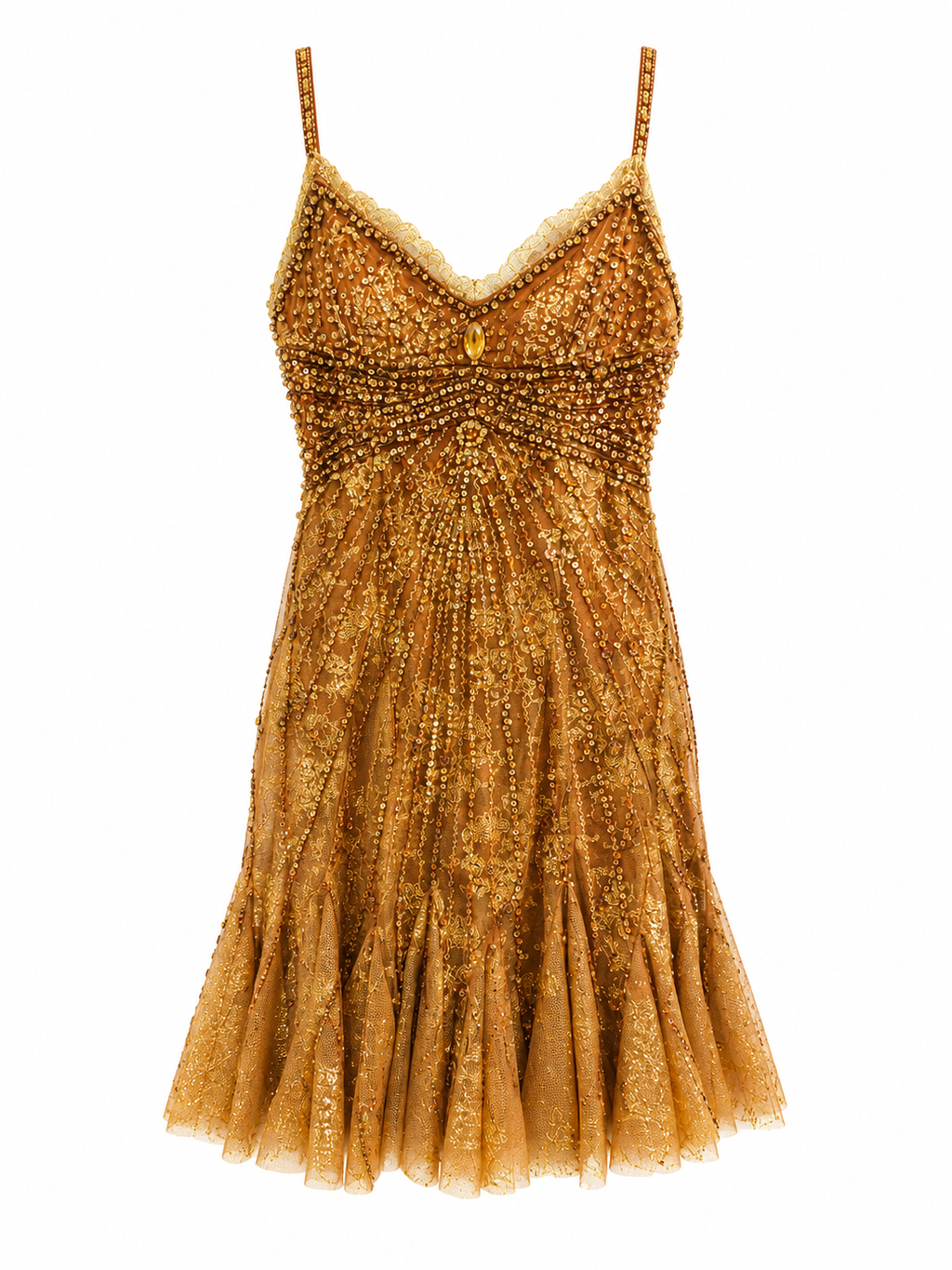 Handmade heavy beading dress