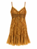 Handmade heavy beading dress