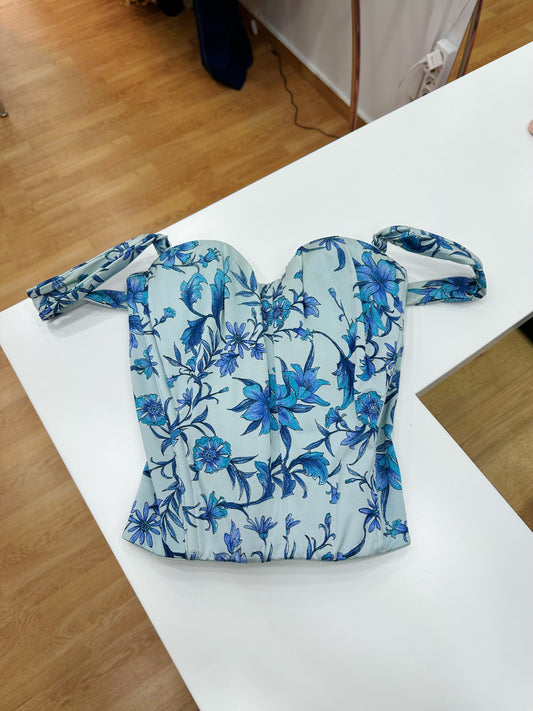 Vintage floral corset