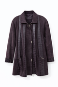 Patchwork leather jacket