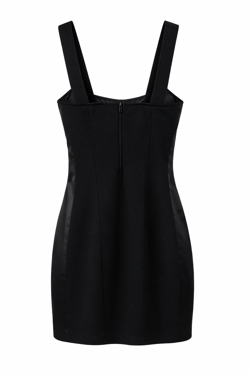 Corset mini black dress