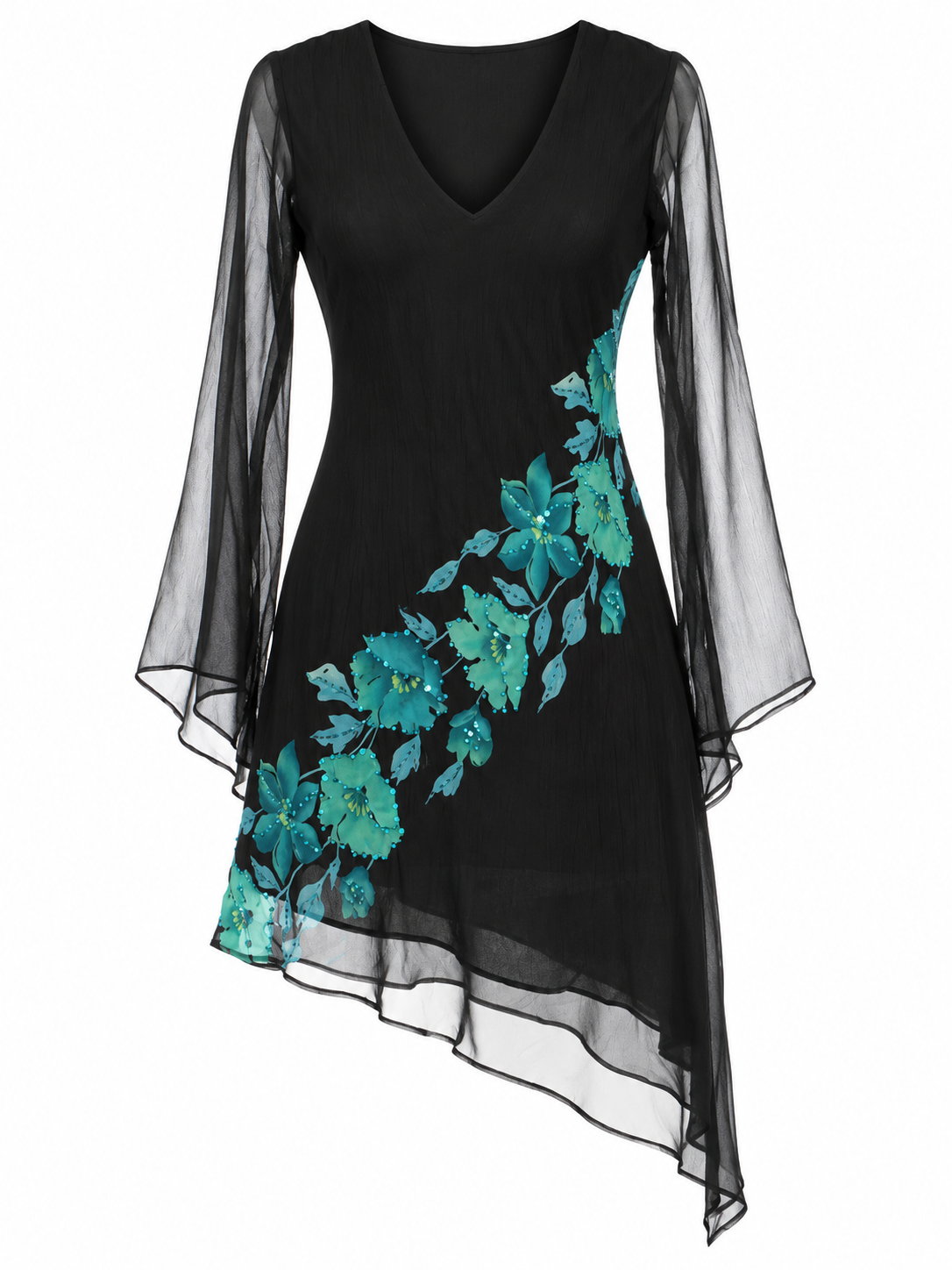 Vintage flowy floral dress