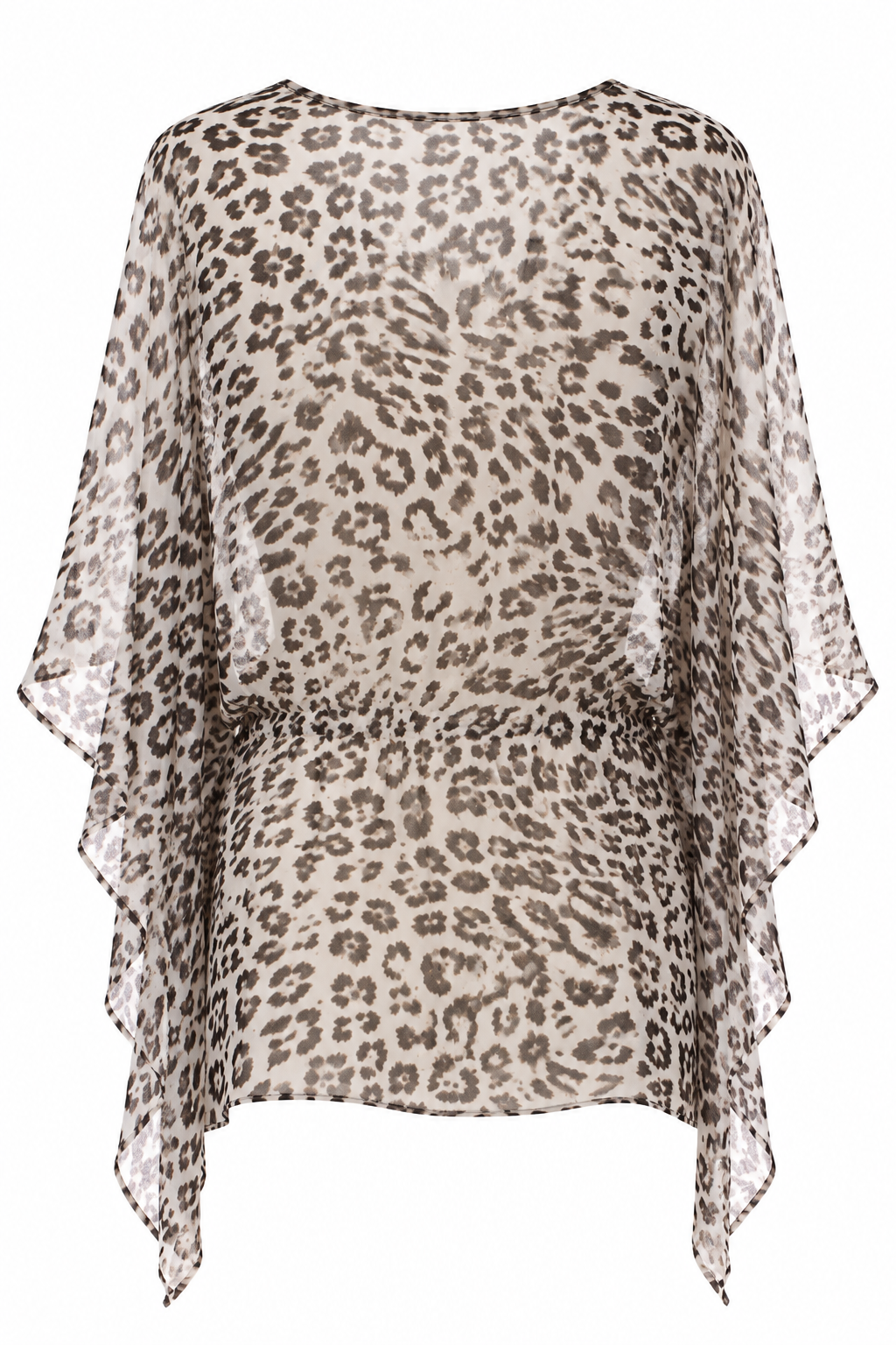 Animal printed flowy blouse