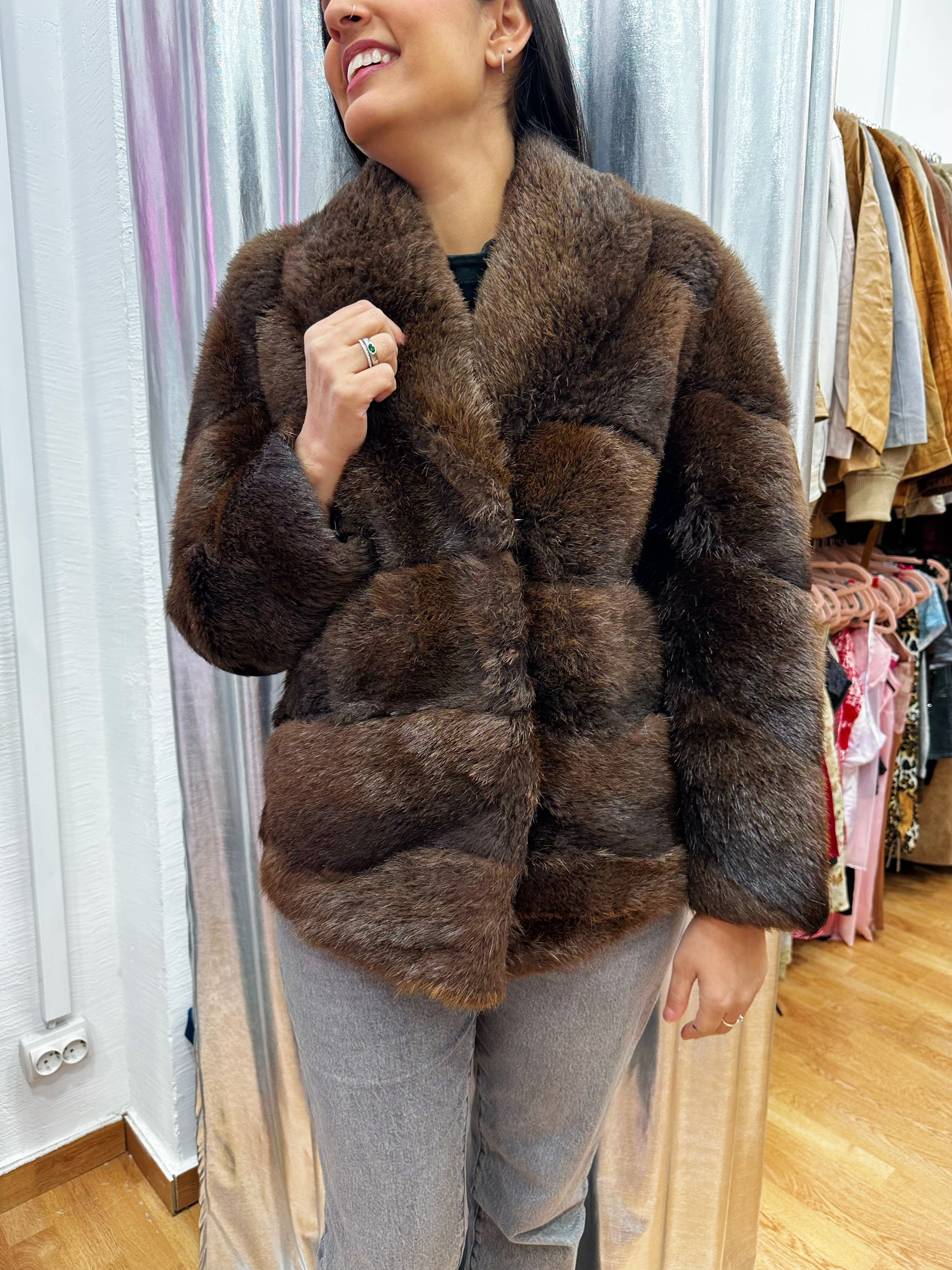 Vintage real fur coat