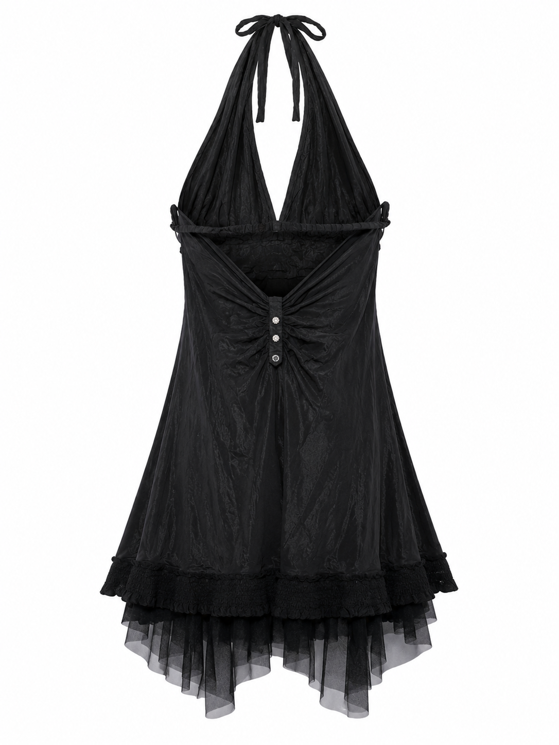 Cinema taffeta backless dress