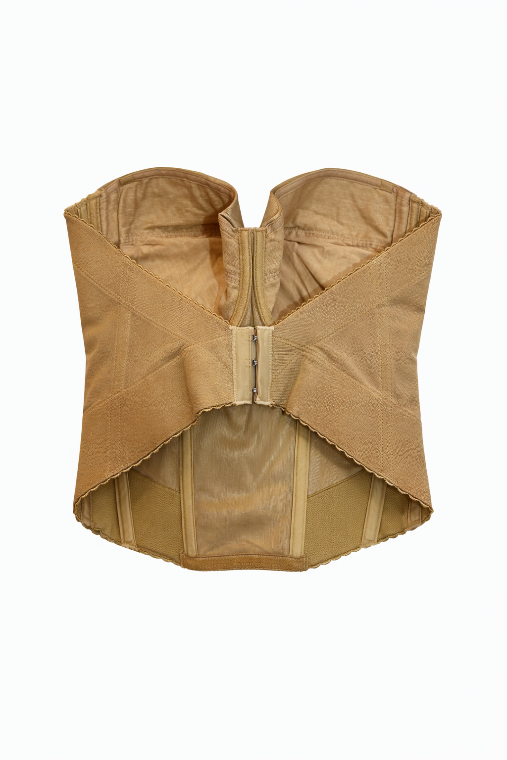 Jacquard satin push up corset