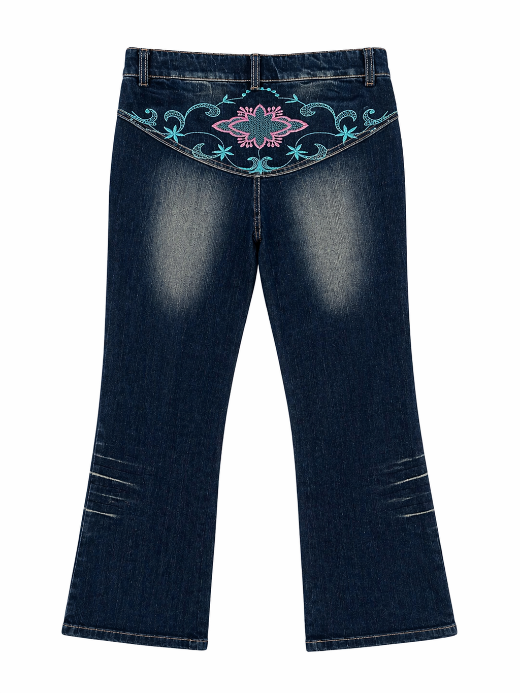Y2K embroidered jeans