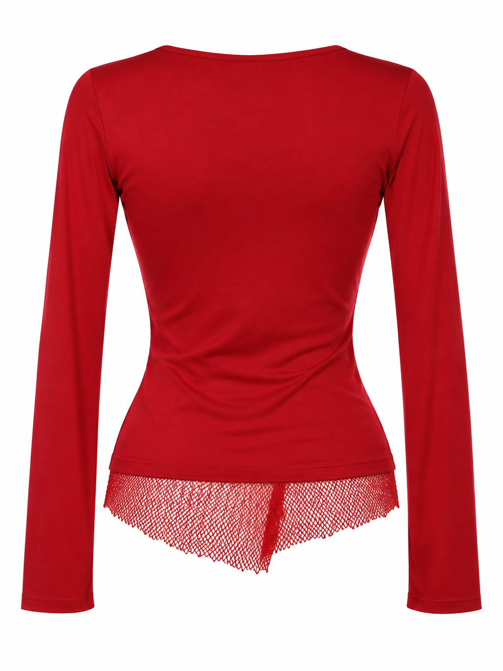 Y2K blouse with mesh details