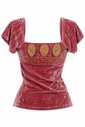 Vintage velvet blouse