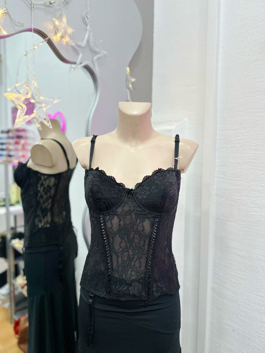 Vintage lace corset