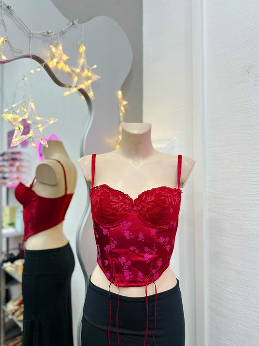 Satin vintage corset