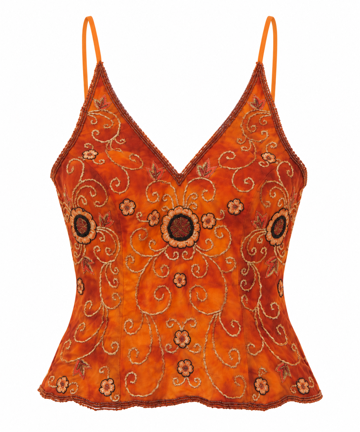 Vintage Charly silk embellished corset