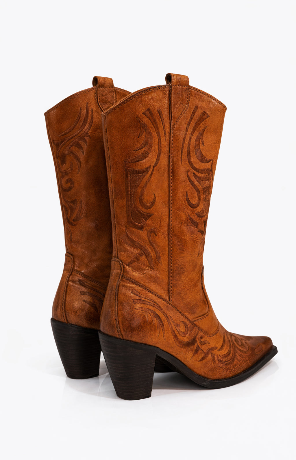 Deadstock real leather boots