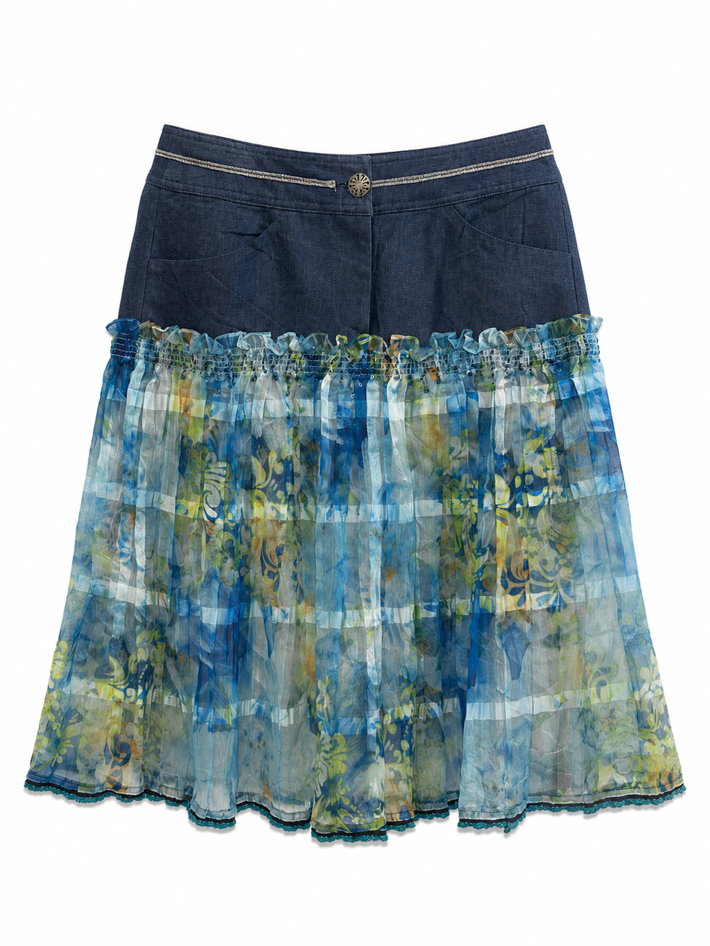 Summer denim skirt