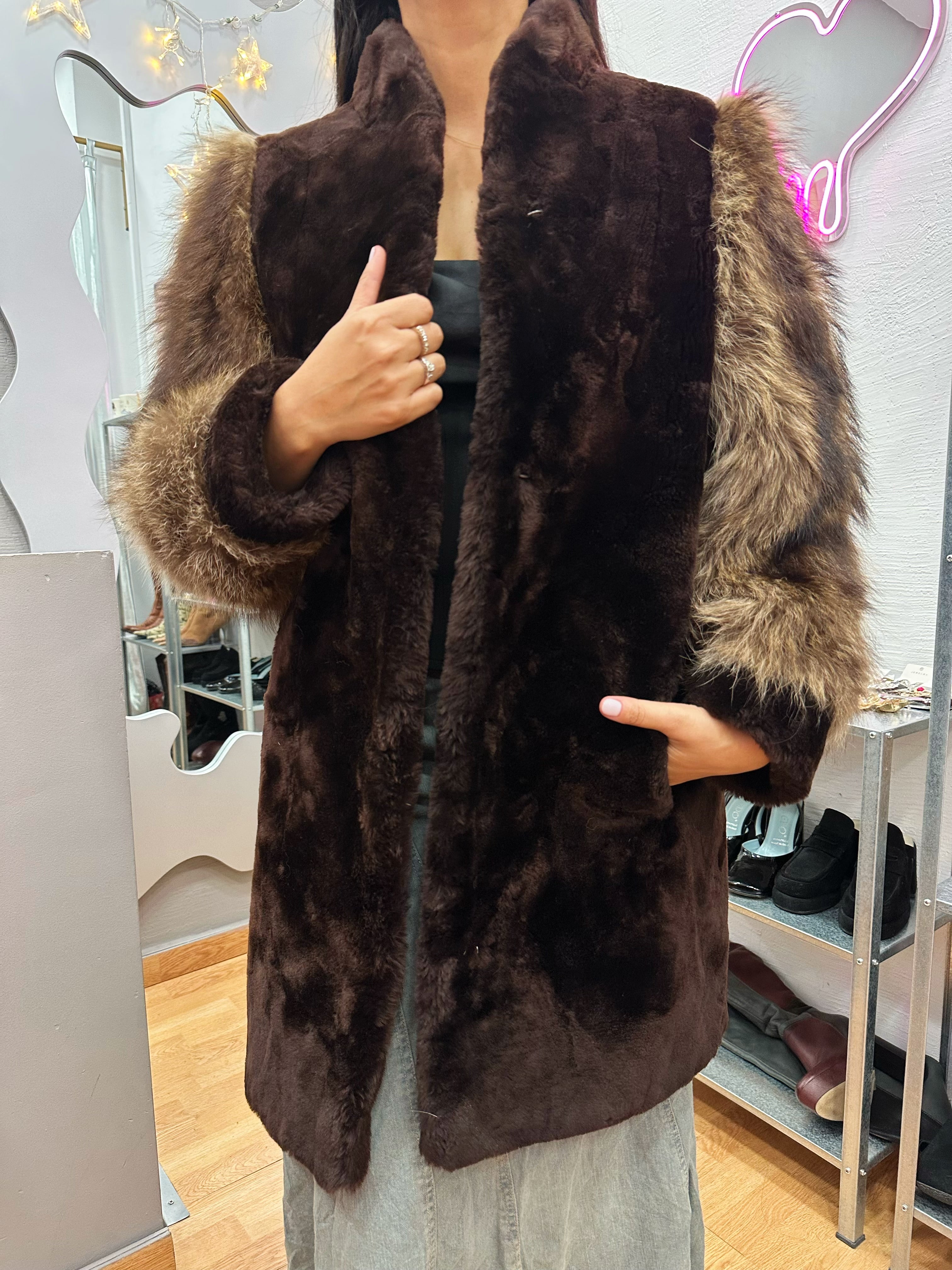 Real fur jacket