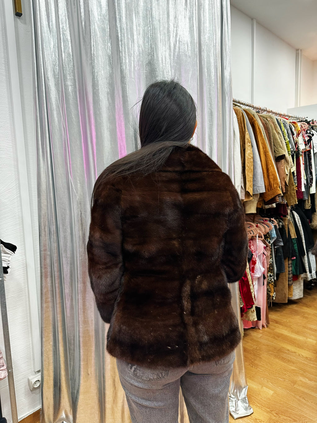 Real fur vintage jacket