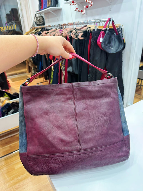 Big coach leather bag