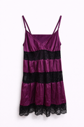 Satin & sequin slip dress