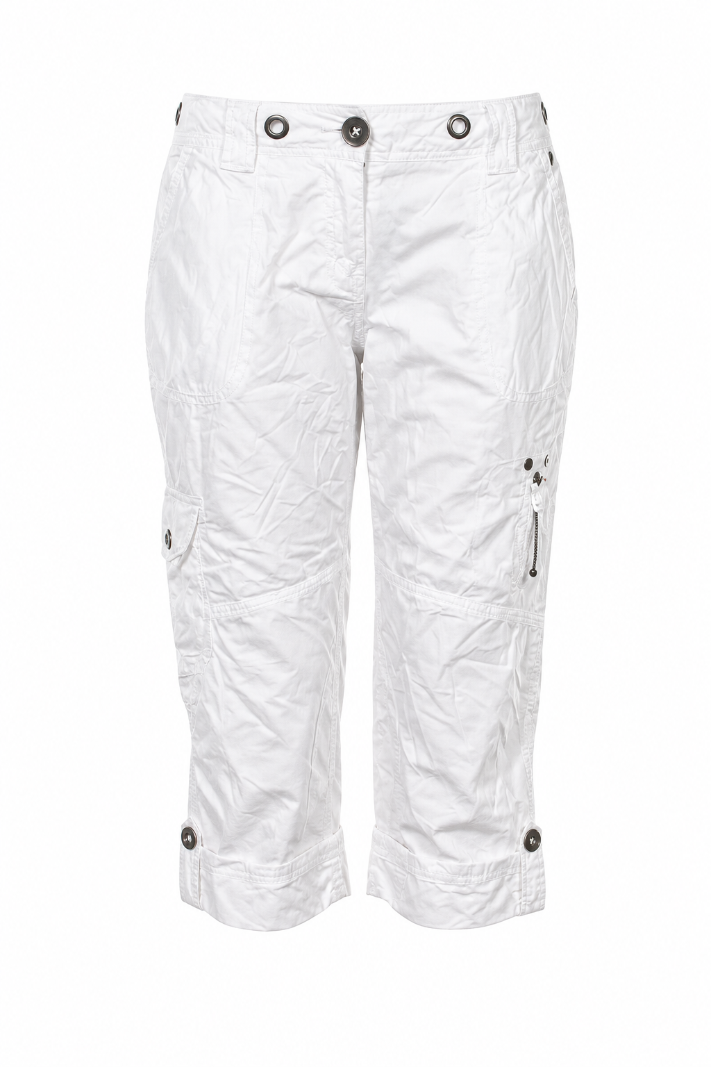 White S.Oliver capri cargo pants