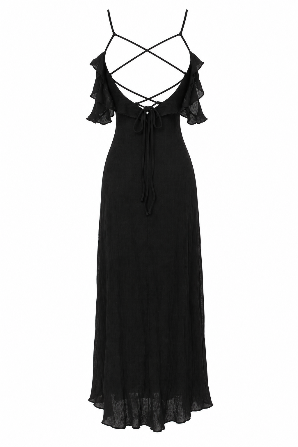 Black dress with corset back