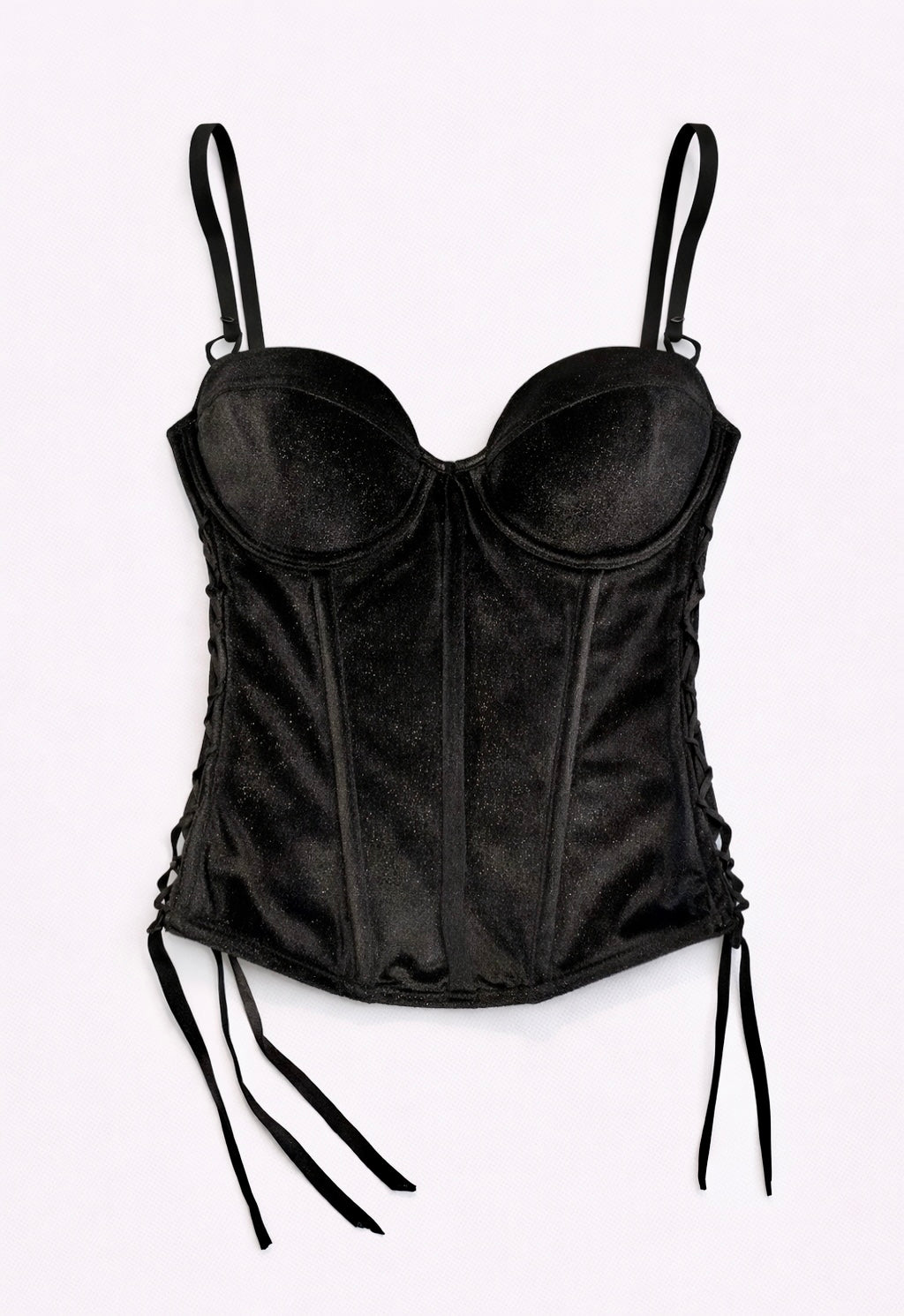 Velvet sparkly corset