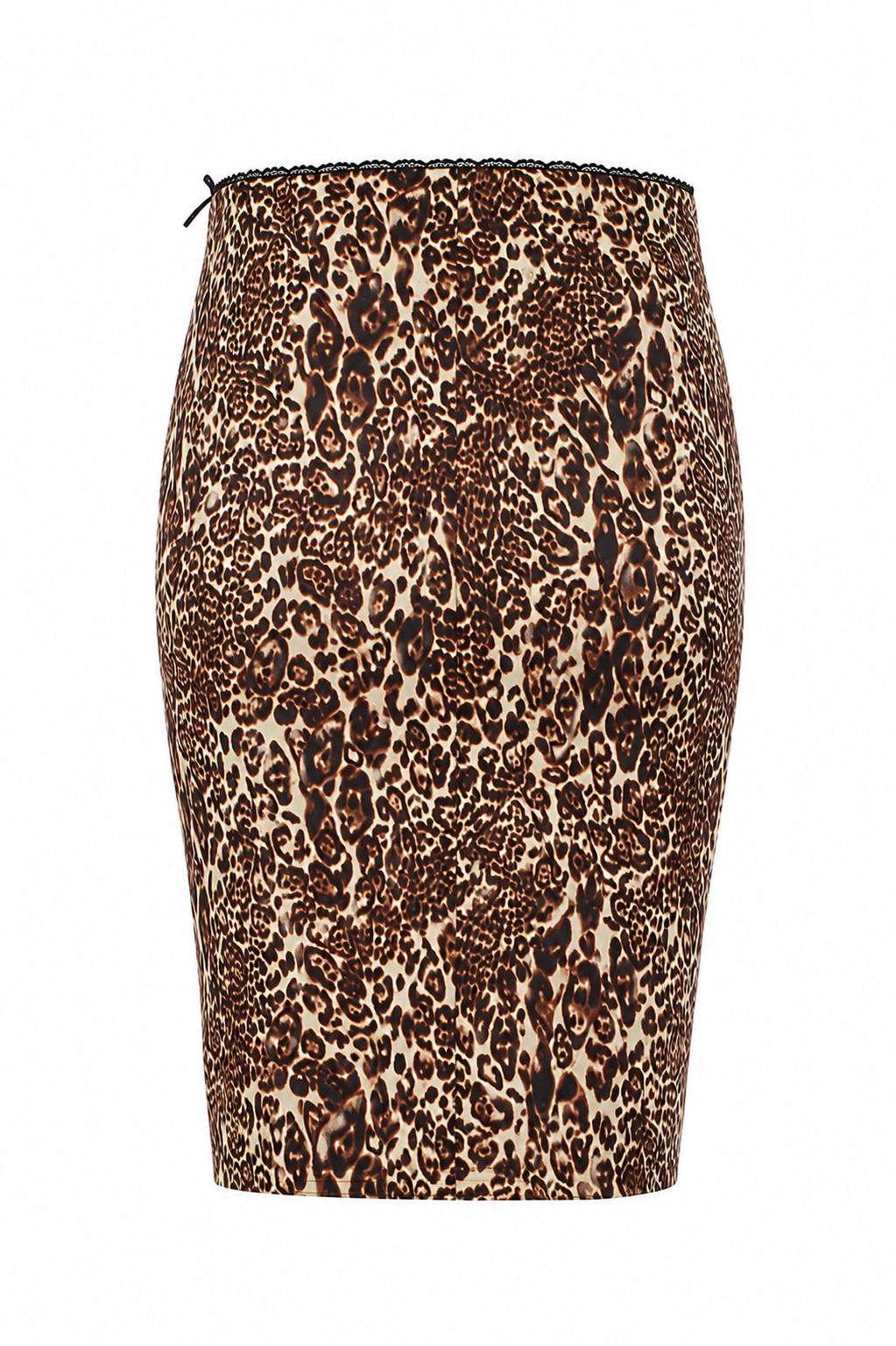Elastic leopard skirt