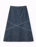Maxi vintage denim skirt