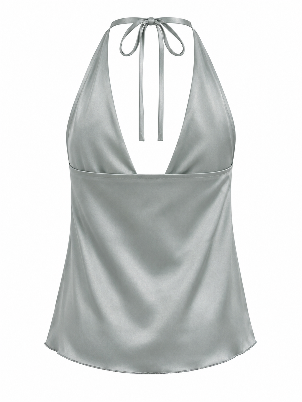 Halter neck - bacless satin top