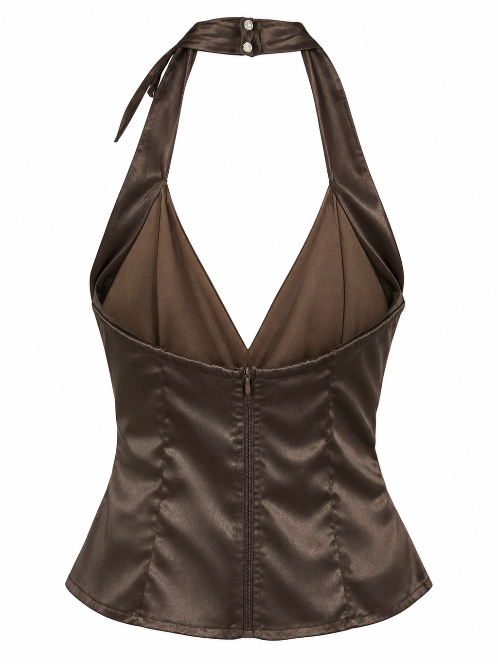 Deadstock “Personal” halter neck corset